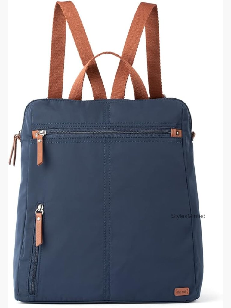 Recycled Nylon Backpack With Laptop Compartment, Adjustable Strap